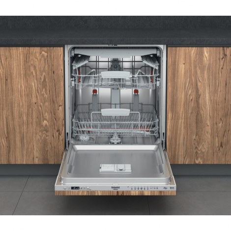 Hotpoint Ariston | Built-in | Dishwasher Fully integrated | HI 5030 WEF | Width 59.8 cm | Height 82 cm | Class D | Eco Programme - 3